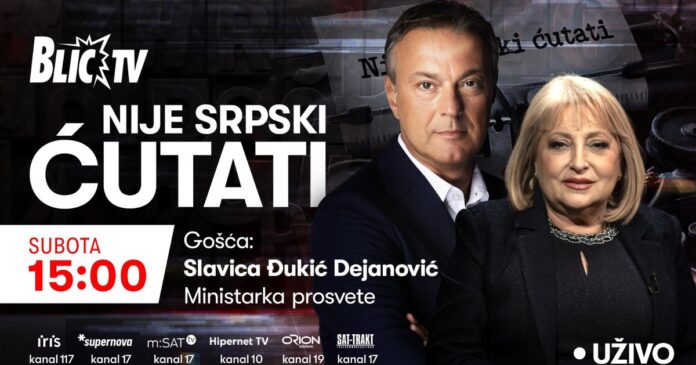 “nije-srpski-cutati”-upravo-na-“blic”-televiziji-gosca-je-ministarka-prosvete-slavica-dukic-dejanovic