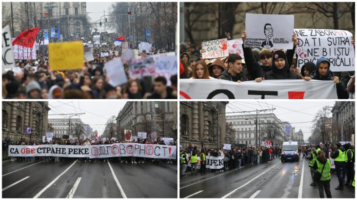 blog-uzivo-generalni-strajk-u-srbiji:-srednjoskolci-blokirali-kneza-milosa-u-centru-grada-i-kruzni-tok-na-novom-beogradu,-obustave-i-blokade-od-novog-sada-do-novog-pazara