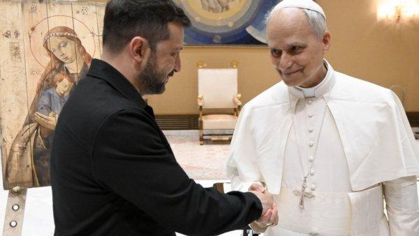 vladimira-zelenskog-primio-papa-lav:-u-utorak-ujutru-ukrajinskog-predsednika-primio-je-papa-lav-cetranesti