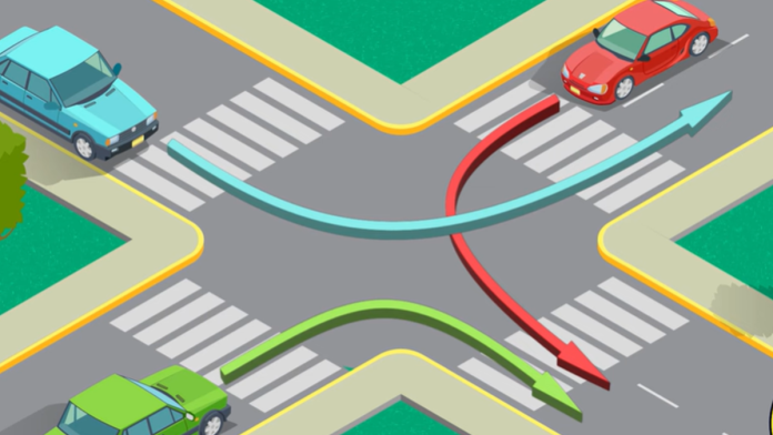 ko-ima-prednost-na-ovoj-raskrsnici:-plavi,-crveni-ili-zeleni-auto-–-mnogi-vozaci-ne-znaju-tacan-odgovor