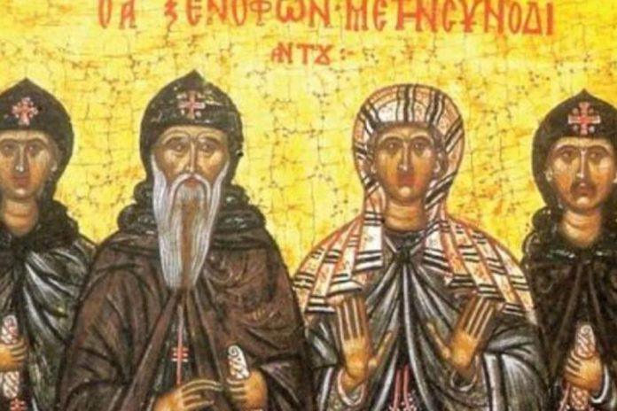 slavimo-svece-koji-su-primer-kako-bog-i-vera-pomazu-onima-koji-u-njega-veru:-danas-su-prepodobni-ksenofont-i-marija-i-sinovi-njihovi