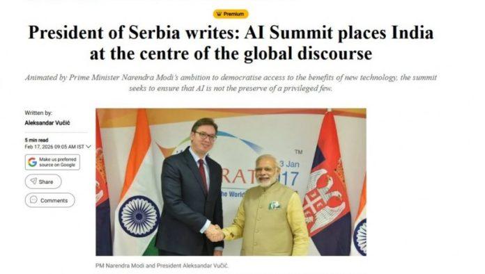 autorski-tekst-predsednika-srbije-u-najcitanijim-novinama-u-indiji!-vucic:-odnosi-srbije-i-indije-temelje-se-na-saradnji-i-postovanju