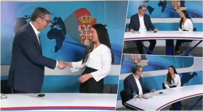 usred-vucicevog-intervjua-u-studio-usla-unuka-dobrice-erica,-urucila-mu-poklon!-predsednik-joj-porucio:-“za-srbiju-je-najveci-poklon-to-sto-imas-sestoro-dece”