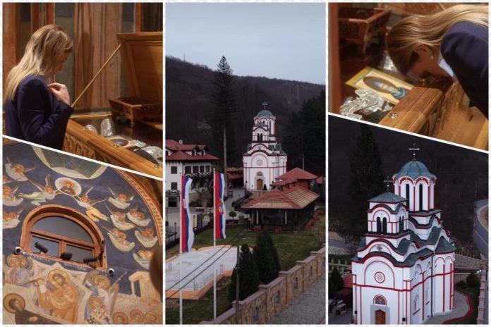 ministarka-durdevic-stamenkovski-podsetila-na-predanje-o-milosu-obilicu-i-sudbonosni-poziv-kneza-lazara:-u-vaznoj-poseti-manastiru-tumane-(video)