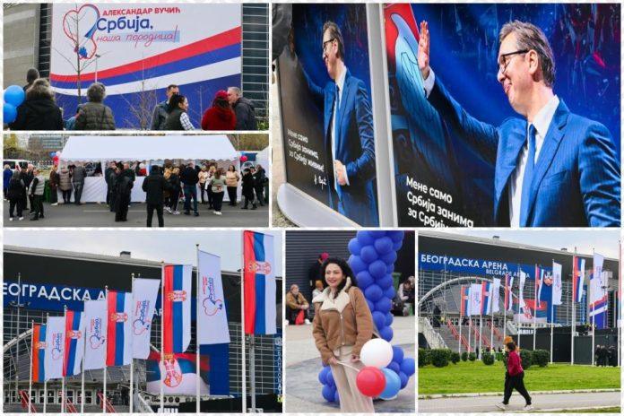 uzivo-vijore-se-trobojke,-okuplja-se-sve-vise-ljudi:-otvaraju-se-kapije-arene,-velicanstveni-skup-sns-pocinje-tacno-u-16h!-vucic-ima-vaznu-poruku