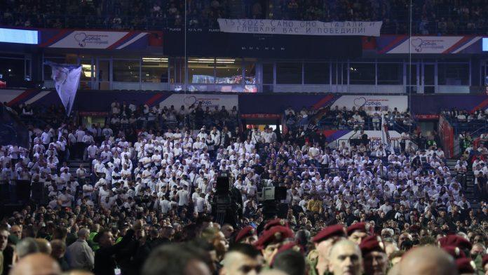 mup:-na-skupu-sns-u-areni-i-ispred-hale-prisutno-oko-70000-ljudi-i-2.000-motociklista-i-bajkera,-sve-protice-mirno