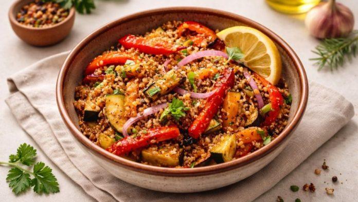 salata-od-kinoe-sa-pecenim-povrcem:-zdrava-i-zasitna-kombinacija