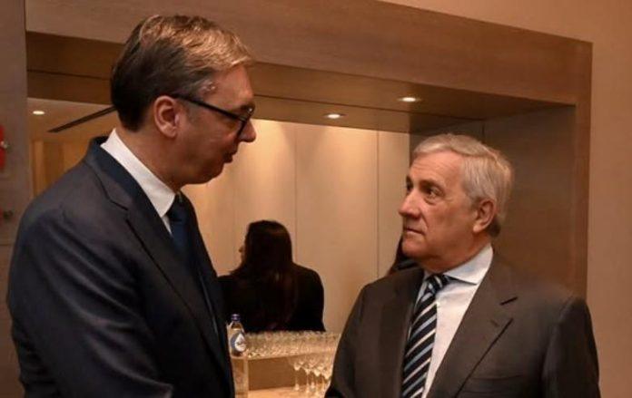 sastanak-u-palati-srbija:-predsednik-vucic-razgovara-s-ministrom-tajanijem,-danas-se-potpisuje-i-ugovor-o-ucescu-italije-na-expo-2027