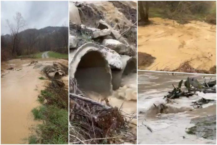 haos-kod-ivanjice-usled-obilnih-padavina!-izlio-se-bujicni-potok,-ugrozen-i-lokalni-ribnjak!-mestani-u-strahu-(foto)