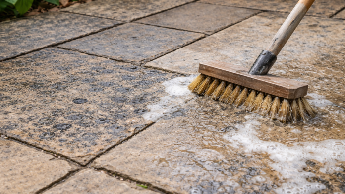 ovako-cete-tvrdokorne-crne-fleke-na-poplocanim-povrsinama-u-dvoristu-i-terasi-ukloniti-za-tren:-sve-sto-vam-je-potrebno-jeste-ovaj-kucni-proizvod