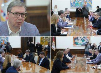 PREDSEDNIK ZAVRŠIO KONSULTACIJE: Vučić razgovarao sa predstavnicima tri stranke (FOTO) predsednik-zavrsio-konsultacije:-vucic-razgovarao-sa-predstavnicima-tri-stranke-(foto)