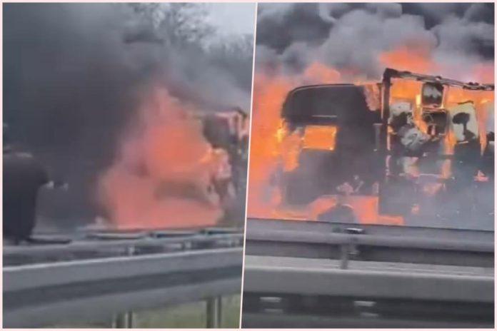 kamion-gore-nasred-auto-puta-beograd-nis-vatra-se-sirila-na-sve-strane,-stravicni-prizori-(video)