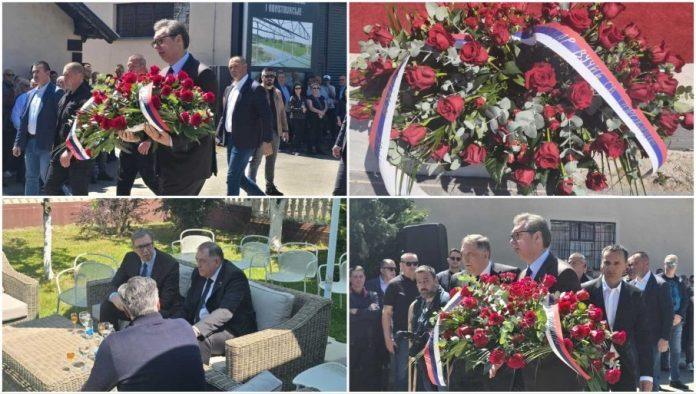 vucic-stigao-na-sahranu-dodikove-majke:-predsednik-dosao-da-pruzi-podrsku-u-najtezim-trenucima,-na-vencu-ispisana-posebna-poruka-(foto)