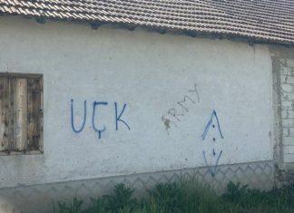 Kancelarija za KiM: Na kući porodice Jovanović u selu Mogila ispisani grafiti “UČK” kancelarija-za-kim:-na-kuci-porodice-jovanovic-u-selu-mogila-ispisani-grafiti-“uck”
