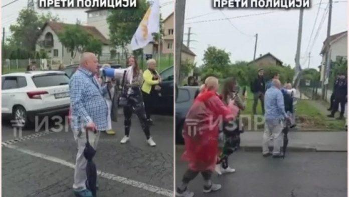 srdan-milivojevic-pretio-policiji!-povampireni-dosmanlija-sa-megafonom-opet-glumio-budalu