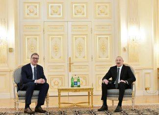 VUČIĆ I ALIJEV POTVRDILI STRATEŠKO PARTNERSTVO Energetika, investicije i zajednički razvojni projekti u središtu saradnje Srbije i Azerbejdžana vucic-i-alijev-potvrdili-stratesko-partnerstvo-energetika,-investicije-i-zajednicki-razvojni-projekti-u-sredistu-saradnje-srbije-i-azerbejdzana