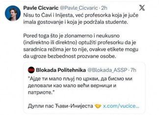 STUDENTI BLOKADERI JEDNI SA DRUGIMA U KLINČU: Pavle Cicvarić udario na studente blokadere politehnike (FOTO) studenti-blokaderi-jedni-sa-drugima-u-klincu:-pavle-cicvaric-udario-na-studente-blokadere-politehnike-(foto)