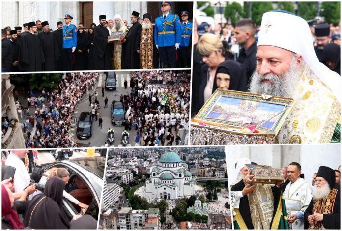 pojas-presvete-bogorodice-ispracen-ka-svetoj-gori:-patrijarh-porfirije-i-arhimandrit-jefrem-poslali-poruke-mira-–-svetinji-se-poklonilo-skoro-milion-vernika