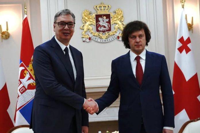 “uveren-sam-da-je-pred-nama-period-jos-konkretnije-saradnje”-predsednik-vucic,-drugog-dana-posete,-razgovarao-s-premijerom-gruzije
