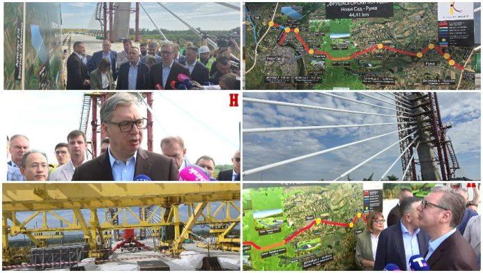 vucic-na-spajanju-glavne-mostovske-konstrukcije-preko-dunava:-ovo-je-arhitektonsko-remek-delo,-velicanstveni-poduhvat-(video)