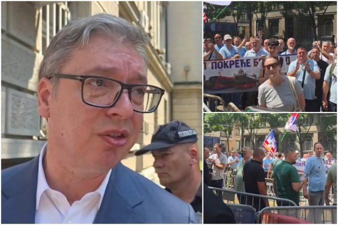 vucic-izasao-pred-demonstrante-ispred-predsednistva:-predsednik-primio-zahteve-okupljenih,-pa-im-porucio:-razgovorom-mozemo-da-resavamo-probleme-(video)