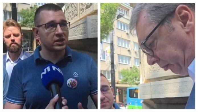 vucic-izasao-pred-demonstrante:-deo-me-je-docekao-zvizducima,-a-ja-sam-bio-srecan-sto-sam-mogao-da-razgovaram-sa-njima-(video)