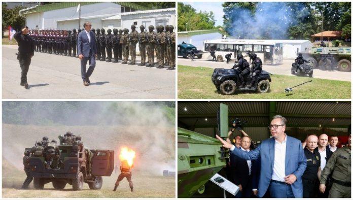 vucic-na-pokaznoj-vezbi-u-lipovici:-“pripadnici-zandarmerije-uvek-su-bili-tu-kad-se-zemlja-branila”-(foto/video)
