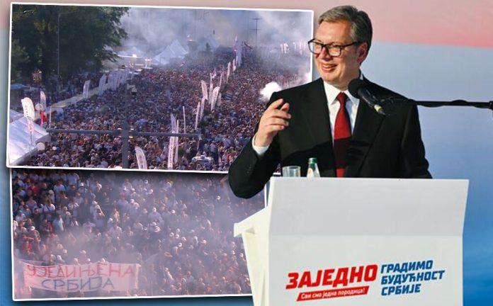 “za-srbiju-se-borim,-za-srbiju-zivim”-predsednik-vucic-podelio-kadrove-sa-skupa-i-uputio-snaznu-poruku:-“volim-srbiju-vise-nego-bilo-sta-na-kugli-zemaljskoj!”