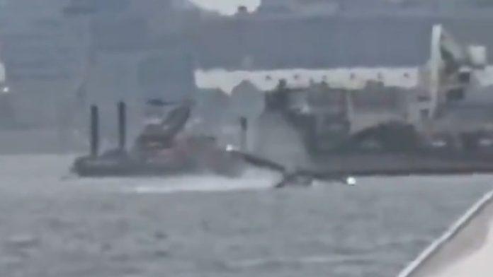 (video)-avion-se-srusio-u-reku,-snimljen-trenutak-pada!-drama-u-njujorku:-vatrogasci-izvukli-8-osoba
