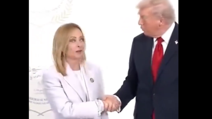 (video)-trenutak-u-kom-je-skala-neprijatnosti-eksplodirala!-pogledajte-prvi-susret-trampa-i-dorde-meloni-posle-medijskog-rata:-pogled-premijerke-italije-srusio-internet