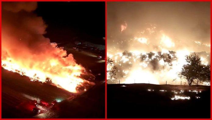 veliki-pozar-u-postrojenju-za-reciklazu:-drama-u-grckoj,-oblak-dima-vidiljiv-sa-udaljenosti-od-30-kilometara-(video)