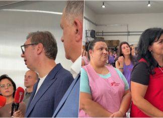 GRANICE IZMEĐU NAS NE MOGU DA PROMENE ONO ŠTO JESMO Vučić obišao pogon fabrike u Drvaru, pa poručio: Žene su te koje čuvaju Drvar, računajte na podršku Srbije granice-izmedu-nas-ne-mogu-da-promene-ono-sto-jesmo-vucic-obisao-pogon-fabrike-u-drvaru,-pa-porucio:-zene-su-te-koje-cuvaju-drvar,-racunajte-na-podrsku-srbije
