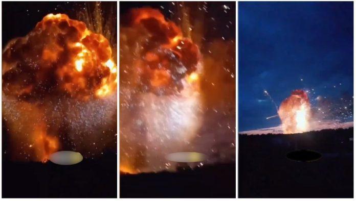 stravican-snimak-eksplozije-magacina-municije:-zabelezen-trenutak-sekundarne-detonacije-ubojnih-sredstava-(video)