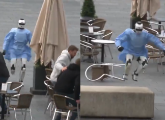 Filmska scena u centru grada! Policija jurila robota u medicinskom odelu, on trčao između ljudi i stolova: Snimak izazvao buru na mrežama – svi se pitaju jedno (VIDEO) filmska-scena-u-centru-grada!-policija-jurila-robota-u-medicinskom-odelu,-on-trcao-izmedu-ljudi-i-stolova:-snimak-izazvao-buru-na-mrezama-–-svi-se-pitaju-jedno-(video)