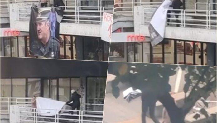 sramna-akcija-blokadera-u-valjevu:-skinuli-baner-posvecen-generalu-mladicu,-jos-jednom-pokazali-svoju-antisrpsku-politiku-(video)