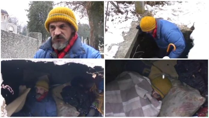 “to-su-samo-koske,-nista-vise”-bratislav-iz-nisa-godinama-ziveo-u-grobnici-pored-3-mrtvacka-sanduka,-a-onda-mu-je-jedna-fotografija-promenila-sudbinu!-video