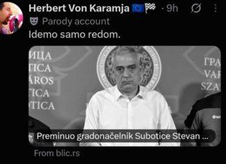 BOLESNO! Blokaderi seire nad smrću gradonačelnika Subotice i prizivaju još: Dabogda ga zemlja ispovraćala, neka povuče sledećeg (VIDEO) bolesno!-blokaderi-seire-nad-smrcu-gradonacelnika-subotice-i-prizivaju-jos:-dabogda-ga-zemlja-ispovracala,-neka-povuce-sledeceg-(video)