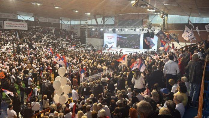 poceo-veliki-skup-liste-“ujedinjena-srbija”-u-zajecaru:-vucic-stigao-halu,-docekan-ovacijama-“aco-srbine”-(foto/video)