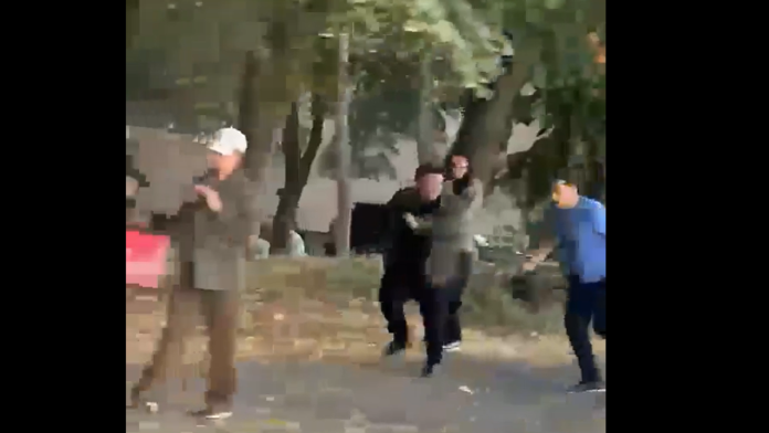 (video)-nemanja-sarovic-jurio-i-napao-aktivistu-sns-drama-na-tosinom-bunaru:-muskarac-krvari,-zeni-povredeno-rame,-hitne-sluzbe-na-mestu-incidenta
