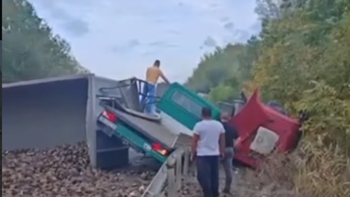 jedna-osoba-poginula,-petoro-povredeno-stravicna-nesreca-kod-zrenjanina:-sudarila-se-dva-kamiona-(foto,-video)